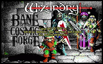 Wizardry VI - Bane of the Cosmic Forge_DiskA screen shot title